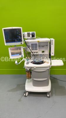 Datex-Ohmeda Aespire View Anaesthesia Machine Software Version 6.20 with GE B850 Monitor, Module Rack with GE E-CAi0V Gas Module with Spirometry, GE E-NMT Module, E-PSMP-00 Module, Bellows and Hoses (Powers Up) *S/N APHP00389*