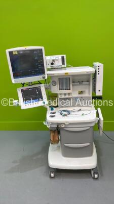 Datex-Ohmeda Aespire View Anaesthesia Machine Software Version 6.20 with GE D19KT Monitor, Module Rack with GE E- CAi0V Gas Module with Spirometry, GE E-Entropy Module, E-PSMP-00 Module, Various Leads, Bellows and Hoses (Powers Up) *S/N APHP00388*