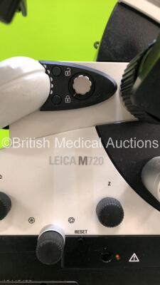 Leica M720 Triple Operated Surgical Microscope with 3 x Binoculars, 6 x 10x/21 Eyepieces, Full HD OptiChrome, Panasonic 3CCD HD Camera Head, MedX Stream Digital Recording Station V7.1.0 and Monitor on Leica OH5 Stand (Powers Up) - 15