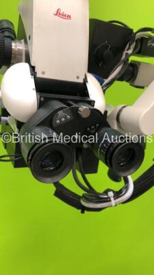 Leica M720 Triple Operated Surgical Microscope with 3 x Binoculars, 6 x 10x/21 Eyepieces, Full HD OptiChrome, Panasonic 3CCD HD Camera Head, MedX Stream Digital Recording Station V7.1.0 and Monitor on Leica OH5 Stand (Powers Up) - 17