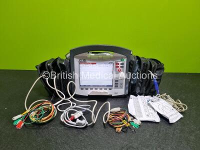 GS Corpuls3 Slim Defibrillator Ref : 04301 (Powers Up) with Corpuls Patient Box Ref : 04200 (No Power) with Pacer, Oximetry, ECG-D, ECG-M, CO2, CPR, NIBP and Printer Options, 4 and 6 Lead ECG Leads, SPO2 Finger Sensor, Hose, Paddle Lead, CO2 Cable, 3 x Ba