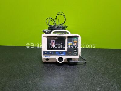 Physio Control Medtronic Lifepak 20e Defibrillator / Monitor *Mfd - 2010* (Powers Up) Including Pacer, ECG and Printer Options with 3 Lead ECG Lead and Paddle Lead