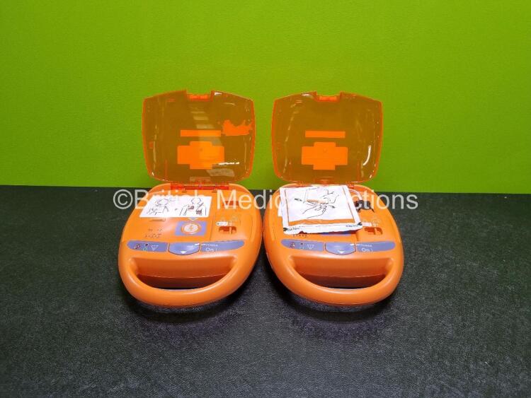 2 x Nihon Kohden Cardiolife AED Acti Biphasic Defibrillators (Untested Due to No Batteries)