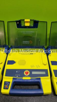 3 x Cardiac Science Powerheart AED G3 Defibrillators (All Untested Due to No Battery) - 3