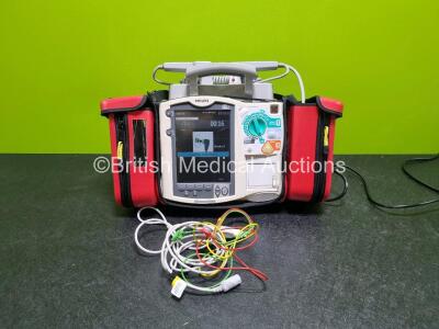 Philips Heartstart MRx Defibrillator (Powers Up) Including Pacer ,ECG, SpO2, NBP and Printer Options with External Paddle Dock, External Hard Paddles, 1 x 3 Lead ECG Lead, 1 x Philips M3538A Battery and 1 x Philips M3539A Module