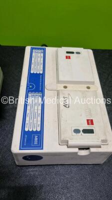 Job Lot Including 1 x Medtronic Lifepak 12 Biphasic Defibrillator (Powers Up) Including Pacer, ECG, SpO2, NIBP and Printer Options with 2 x Batteries, 3 Lead ECG Lead, AC Power Adaptor (No Power) and Elektonic Mobile Battery Service Station (Powers Up) w - 6