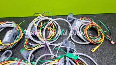 7 x Physio Control Ref 11111-000019 4 Lead ECG Leads - 3