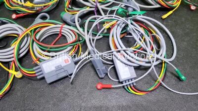 7 x Physio Control Ref 11111-000019 4 Lead ECG Leads - 4