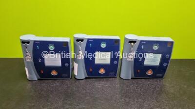 3 x Philips FR2+ Defibrillators (All Power Up with Stock Battery Stock Battery Not Included)