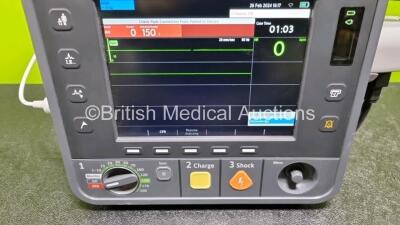 Philips Heartstart Intrepid Defibrillator *Mfd - 2020* (Powers Up) Including ECG and Printer Options with Battery, Paddle Lead and 3 Lead ECG Lead *SN CN73901412* - 2