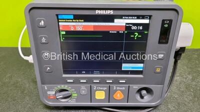 Philips Heartstart Intrepid Defibrillator *Mfd - 2020* (Powers Up) Including Pacer, ECG and Printer Options with Paddle Lead and 3 Lead ECG Lead *SN CN73901448* - 2