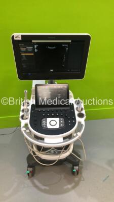 Philips Affiniti 70G Flat Screen Ultrasound Scanner SVC HW B.0 Ref 989605416151 *S/N US018F1424* **Mfd 2018** Software Version 9.0.5.709 with 3 x Transducers / Probes (C5-1 / C10-3v and C9-2) and Sony UP-D71MD Digital Graphic Printer (Powers Up)