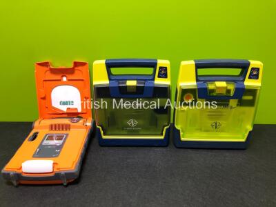 Job Lot Including 2 x Cardiac Science Powerheart AED G3 Defibrillators and 1 x Cardiac Science G5 Defibrillator *Mfd 2015*