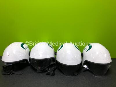 4 x Ambulance Safety Helmets