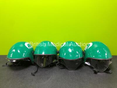 4 x Ambulance Safety Helmets