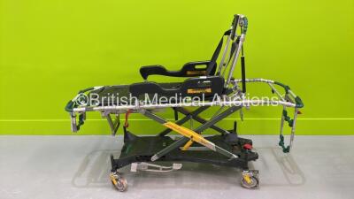 Ferno Pegasus Ambulance Stretcher (Hydraulics Tested Working - Headrest Will Not Stay in Down Position)