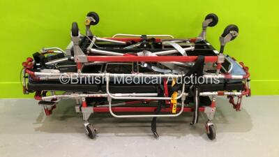 2 x Ferno Falcon Six Ambulance Stretchers with Mattresses (Hydraulics Tested Working)