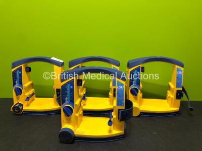 4 x Laerdal LSU Suction Units (All Power Up, 1 x Damaged Casing - See Photos)