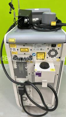 Candela GentleMax Pro Laser Treatment Machine Model No 9914-00-9035 For Laser Hair Removal and Skin Treatment with 2 x Candela Pro Series Handpieces (1 x Damaged - See Photo) Footswitch and Key (Powers Up with Key - Key Included - 3 Pin Power Supply) * Mf - 5