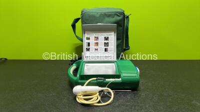 Bardscan IIs Bladder Scanner with 1 x Bardscan II Ultrasound Transducer / Probe *Untested* and 1 x AC Power Supply in Carry Bag (Powers Up) *GH*