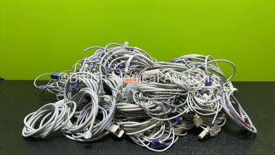 Large Quantity of Various Patient Monitoring Cables / Leads *GH*