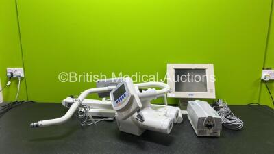 ACIST Empower CTA Injector with Arms and Monitor *SN P75030* *Cage*