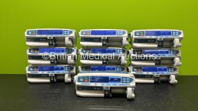 10 x CareFusion CC Alaris Guardrails Plus BD Syringe Pumps *Mfd 2020* (All Power Up) *SN 372074854 / 372028444 / 372074858 / 372074911 / 372020844 / 372026976 / 372020853 / 372074871 / 372051626 / 372029688*