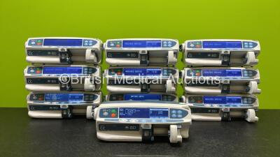 10 x CareFusion CC Alaris Guardrails Plus BD Syringe Pumps *Mfd 2020* (All Power Up) *SN 372029690 / 372028262 / 372074850 / 372074899 / 372074907 / 372074874 / 372020850 / 372074844 / 372074900 / 302049522*