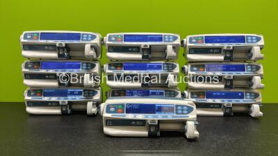 10 x CareFusion CC Alaris Guardrails Plus BD Syringe Pumps *Mfd 2020* (All Power Up) *SN 372047694 / 372051625 / 372074901 / 372074890 / 372074948 / 372020842 / 372034530 / 302049332 / 372028265 / 372026977*