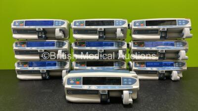 10 x CareFusion CC Alaris Guardrails Plus Syringe Pumps (All Power Up) *SN 135165246 / 135138292 / 135167626 / 135167638 / 135165289 / 135165316 / 135167652 / 135137596 / 135137610 / 135138301*