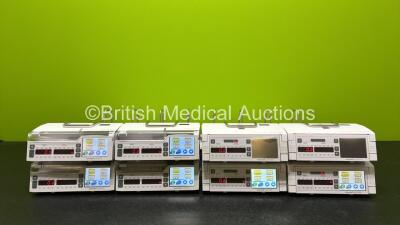 Job Lot Including 4 x Arcomed AG Syramed uSP 6000 Syringe Pumps (All Power Up) , 4 x Arcomed AG Volumed uVP7000 (All Power Up) and 1 x Arcomed UniQueDOC Docking Station *SN D1046633 / 71096620 / 71076986 / 71086000 / 71096596 / 61106185 / 61126246 / 6112