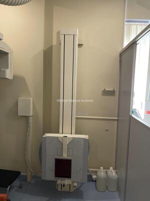 Siemens Tosrad Analogue X-ray System with 2015 Tube Including Patient Table, Overhead Tube Bucky (2015 Siemens Tube), Chest / Wall Stand Bucky, Ceiling Rails and Operator Console. Functional and complete system when removed, OEM maintained, system has bee - 2