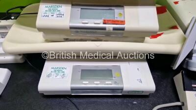 Mixed Lot Including 2 x Marsden Baby Weighing Scales, 1 x Marsden Weighing Scales, 1 x Omron 705CP Blood Pressure Monitor, 1 x Onyx Battery Charger with 3 x Batteries and 1 x Welch Allyn BP Gauge - 3