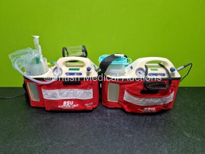 2 x Boscarol BSU100 Suction Units (Both Power Up) with 2 x Cups, Tubing and 2 x Power Supplies