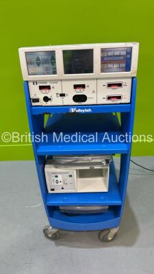 Covidien ForceTriad Electrosurgical / Diathermy Unit Software Version 3.80 with Dome Footswitch and RapidVac Smoke Evacuator on Stand (Powers Up) *S/N T1L26681EX* **Mfd 12/2011**