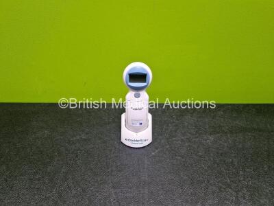 Verathon BladderScan BVI 6100 Handheld Bladder Scanner Ref 0570-0355 *Mfd 2019* (Powers Up, Crack in Casing - See Photo) with Charging Cradle and Power Supply *SN ST313199*