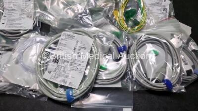 4 x EDAN iM50 Touch Screen Patient Monitors (Like New In Box) Including ECG, SpO2, NIBP, IBP1, IBP2, T1, T2 and CO2 Module Holder Options *Mfd 2020* with 2 x Batteries, 2 x BP Hoses, 2 x BP Cuff, 2 x IBP Pressure Transducers, 2 x SpO2 Sensors and 2 x AC P - 8