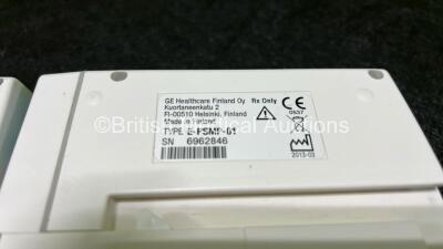 2 x GE E-PSMP-01 Modules Including ECG, NIBP, P1-P2, T1-T2 and SpO2 Options *Mfd 2012 & 2013* (1 x Cracked Case - See Photo0 *SN 6923561 / 6962846* - 8