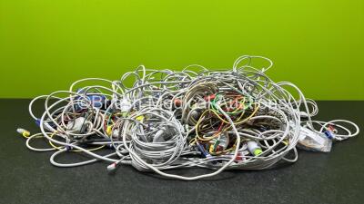 Job Lot of Various Patient Monitoring Cables / Leads *SN NA*