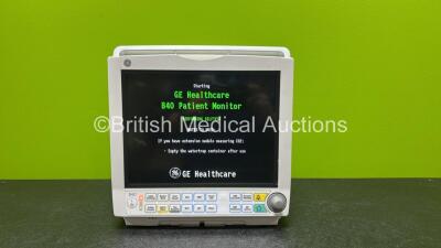 GE Carescape B40 Patient Monitor Including T1/T2, ECG, SpO2 and NIBP Options (Powers Up)