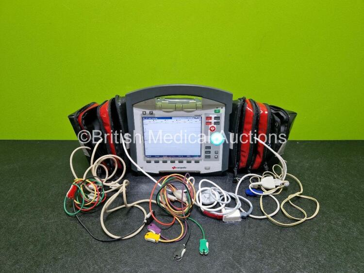 GS Corpuls3 Slim Defibrillator Ref : 04301 (Powers Up) with Corpuls Patient Box Ref : 04200 (Powers Up) with Pacer, Oximetry, ECG-D, ECG-M, CO2, CPR, NIBP and Printer Options, 4 and 6 Lead ECG Leads, SPO2 Finger Sensor, Hose, Paddle Lead, CO2 Cable, 3 x B