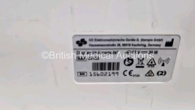 GS Corpuls3 Slim Defibrillator Ref : 04301 (Powers Up) with Corpuls Patient Box Ref : 04200 (Powers Up) with Pacer, Oximetry, ECG-D, ECG-M, CO2, CPR, NIBP and Printer Options, 4 and 6 Lead ECG Leads, SPO2 Finger Sensor, Hose, Paddle Lead, CO2 Cable, 3 x B - 10