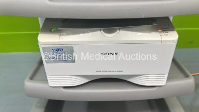 Storz Stack System with Storz WideView HD Monitor, Storz 200903 31 Monitor, Storz 222010 20 SCB Image 1 Hub, Storz Image 1 P3 22220031 Camera Head, Storz 201331 20 SCB Xenon 300 Light Source, Storz 264305 20 SCB electronic endoflator and Sony UP-DR80MD Pr - 9