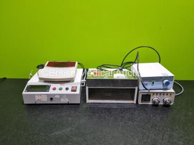 Job Lot Including 1 x Linton Grip Strength Meter, 1 x Fisherbrand Hydrus 600 Unit, 1 x Stuart Magnetic Stirrer SM1, 1 x Jones Injection Number and 1 x Model E285 Heater Control Thermostat