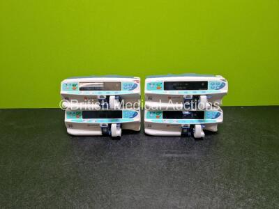 4 x CareFusion PK Alaris Syringe Pumps (All Power Up 2 x with Errors - See Photos)