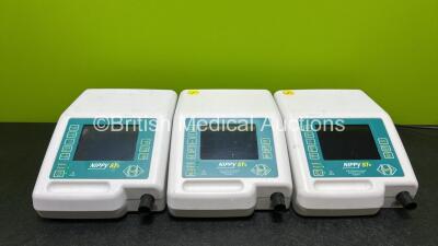 3 x B&D Electromedical Nippy ST+ Ventilators (All Power Up) *SN 25011 / 19228 / 25013*