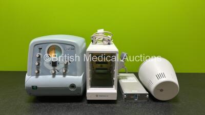 Mixed Lot Including 1 x Emerson Cough Assist Unit (Cracked Case - See Photo), 1 x GE Tram-Rac 4A Module Rack with 1 x GE Solar Masimo SpO2 Module and 1 x GymnaUniphy Thermoplode 8cm *SN 00550B / RA709440337GA / 5478 / NA*