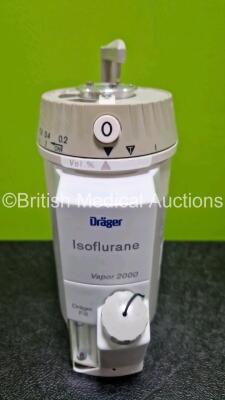 Drager Isoflurane Vapor 2000 Vaporizer (Missing casing - See Photo) - 2