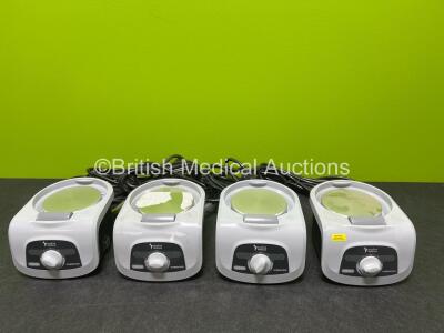 4 x Inspired Medical VHB10A Humidifiers *Mfd 2020* (2 Pin Power Cables) *SN 2024044207 / 2022064113 / 2024044204 / 2026020769*