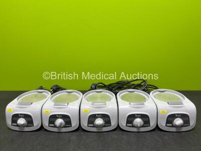 5 x Inspired Medical VHB10A Humidifiers *Mfd 2020* (2 Pin Power Cables) *SN 2026020169 / 2027014854 / 2027010663 / 2027010258 / 2020071817*